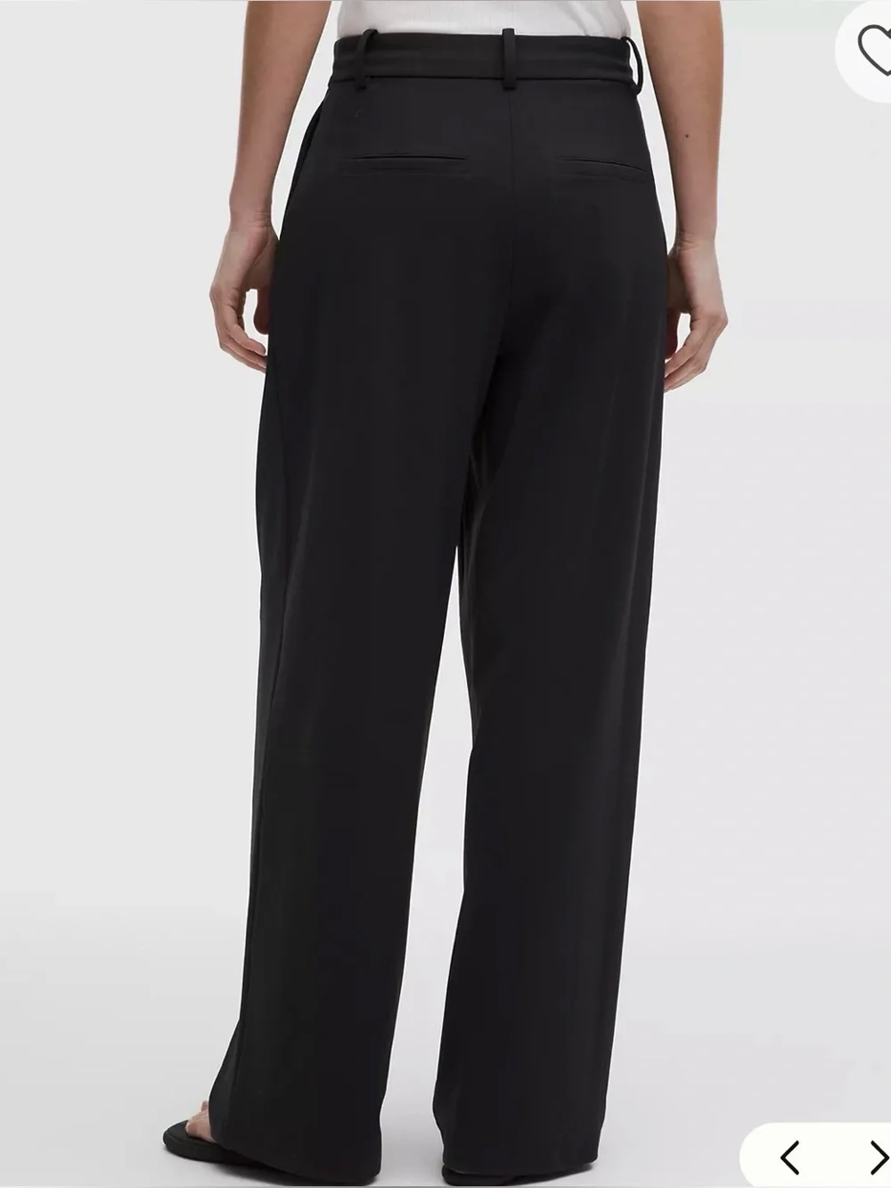 Lululemon Daydrift High Rise Straight Leg Trouser size Medium - black